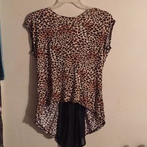 Leopard print top